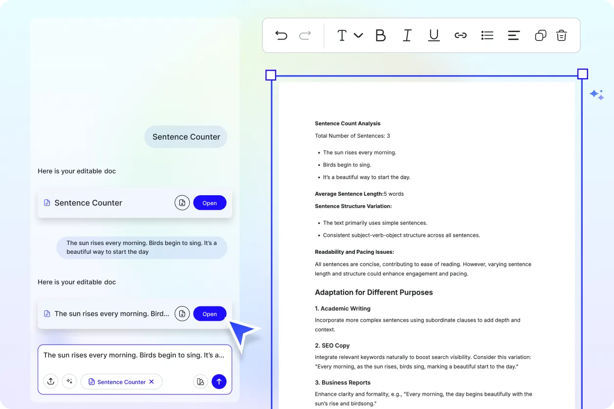 Free AI Sentence Counter, Online Sentence Counter Tool